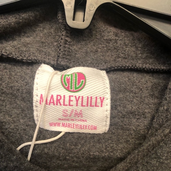 Marleylilly grey COZY hooded sweatshirt - Picture 8 of 10
